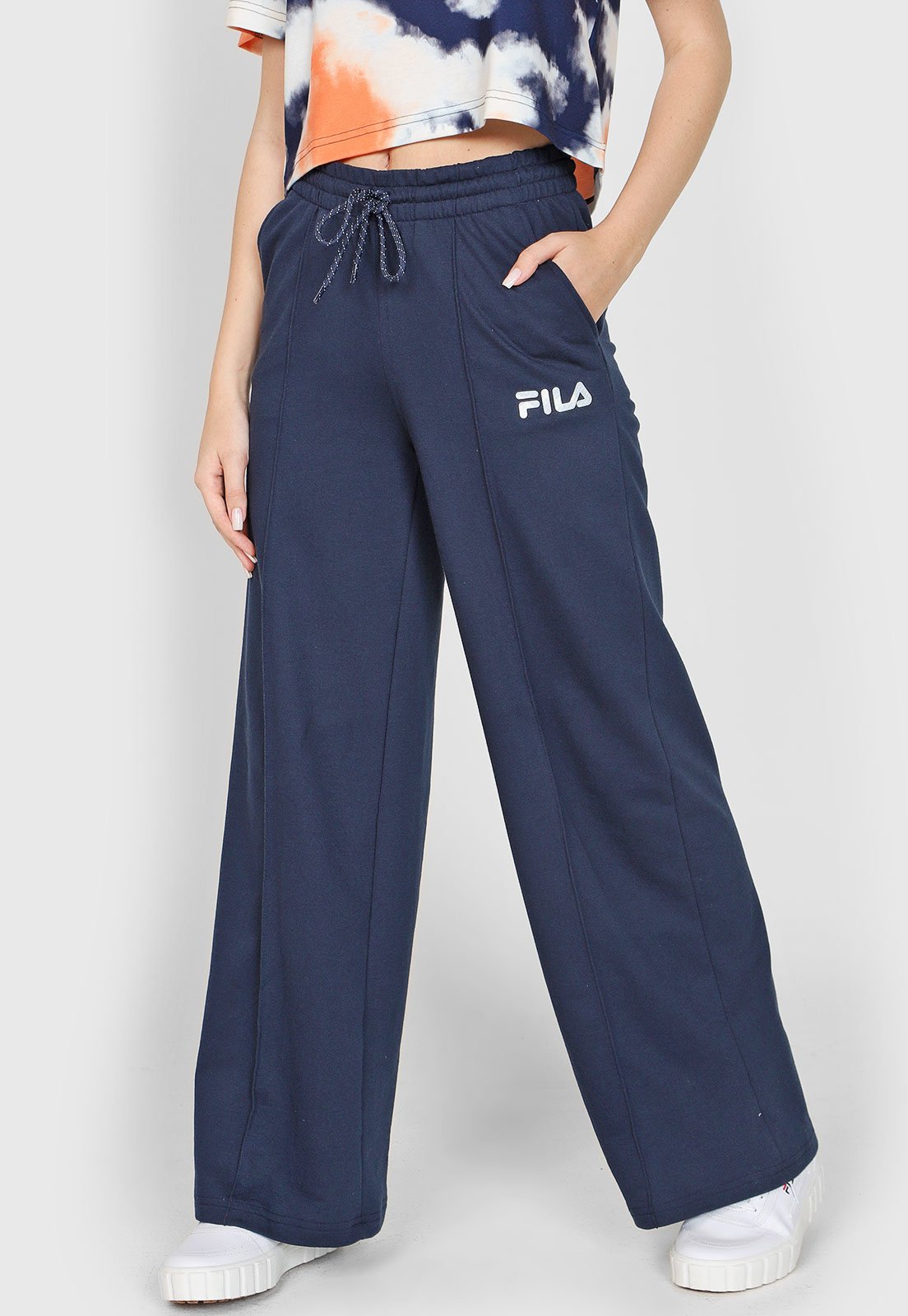 Calça moletom hot sale fila feminina